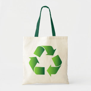 Groen Recyclen symbool Tote Bag