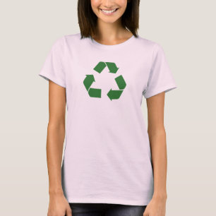 Groen Recyclen T-shirt - Personaliseer het!