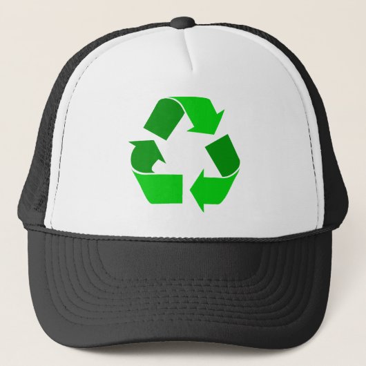 groen recyclen trucker pet (Voorkant)