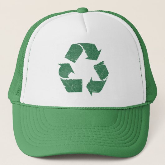Groen Recyclen Trucker Pet (Voorkant)