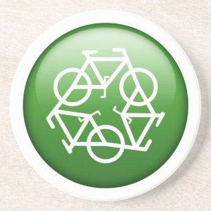 Groen Recyclen zandsteen Onderzetter