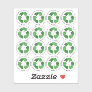 Groen Recycling Icon Mini Bujo Kalender Planner Sticker