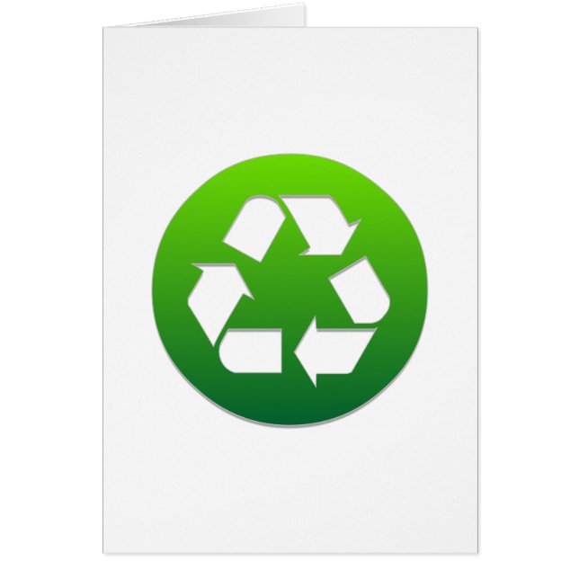 Groen recyclingsymbool (Voorkant)