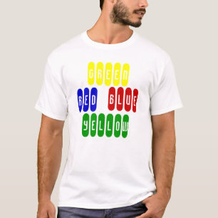 GROEN, RED, BLUE, GEEL, T-shirt