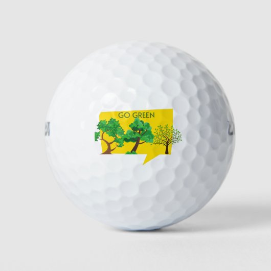 Groen, red de planeet golfballen (Voorkant)