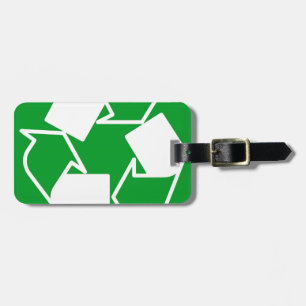groen reduceren recyclen bagagelabel