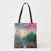 Groen regenwoud Natuur Liefde Tote Bag (Voorkant)