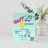 groen reinigen Foto-poster met afscheurfolie Briefkaart (Staand voorkant)