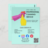 groen reinigen Foto-poster met afscheurfolie Briefkaart (Voorkant / Achterkant)