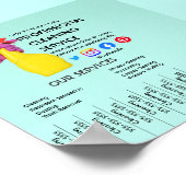 groen reinigen Foto-poster met afscheurfolie Poster (Hoek)