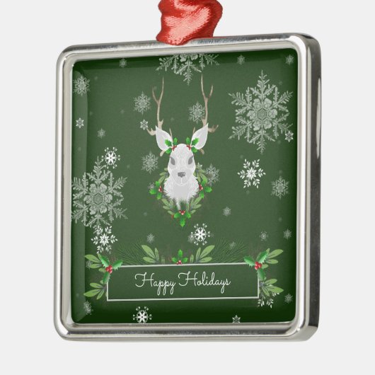 Groen rendierkeramisch Ornament (Links)