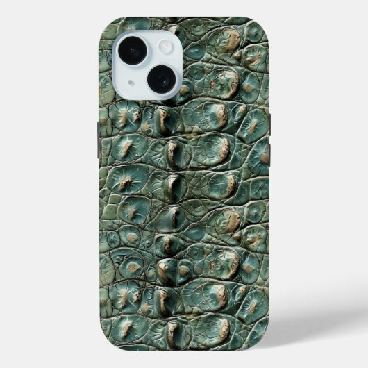 Groen Reptiel Huidpatroon Case-Mate iPhone Case (Achterkant)