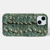 Groen Reptiel Huidpatroon Case-Mate iPhone Case (Achterkant (horizontaal))