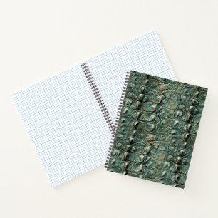 Groen Reptiel Huidpatroon Notitieboek