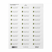 Groen Retoadres Beetle Etiket (Full Sheet)