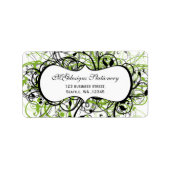 groen, retouradreslabel etiket (Voorkant)