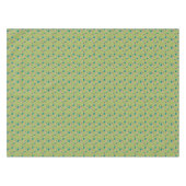 Groen Retro gestippeld Universum Tafelkleed (Voorkant (Horizontaal))