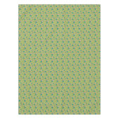 Groen Retro gestippeld Universum Tafelkleed (Voorkant)