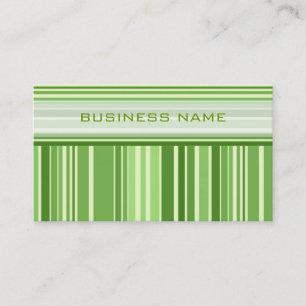 Groen Retro Stripes Patroon Visitekaartje