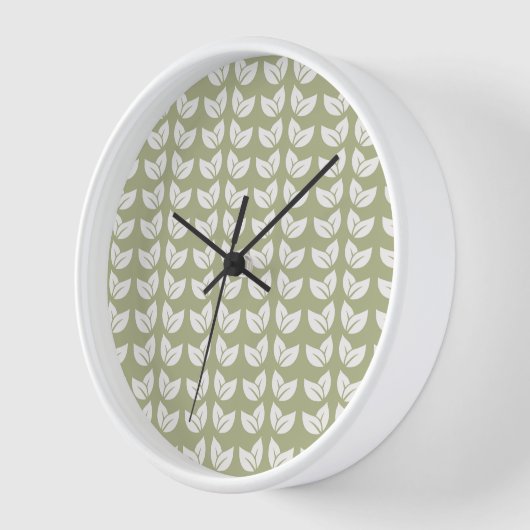 Groen Retro Y2K Bladpatroon (Hoek)