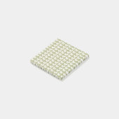 Groen Retro  Y2K Bladpatroon Post-it® Notes (Schuin)