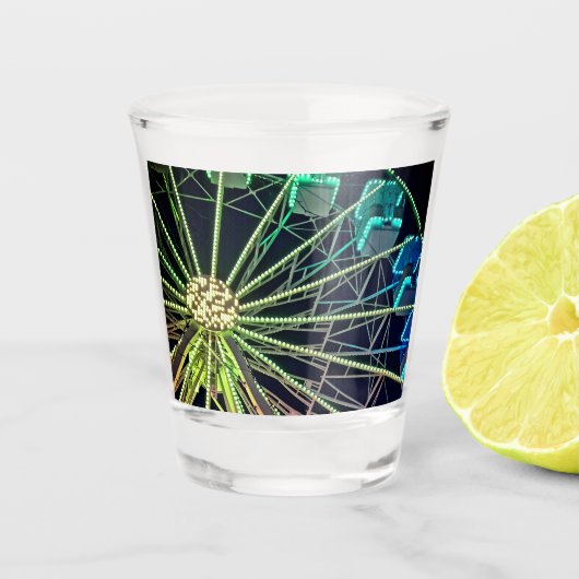 Groen reuzenrad shot glas (Voorkant)