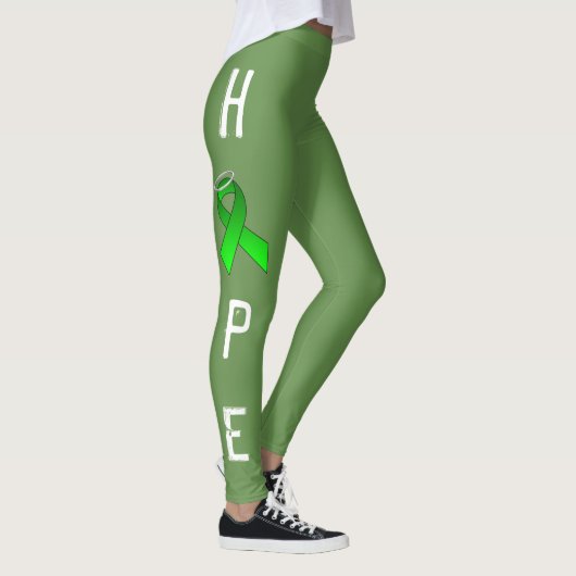 GROEN RIBBON HOPE LEGGINS VAN OASOTA LEGGINGS (Rechts)