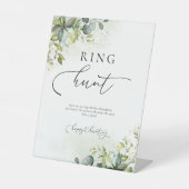 Groen Ring Hunt teken Reclamebord Met Voetstuk (Voorkant)