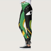 Groen ritueel tribaal leggings (Links)