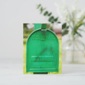 Groen Roestend postbusportret Briefkaart (Staand voorkant)