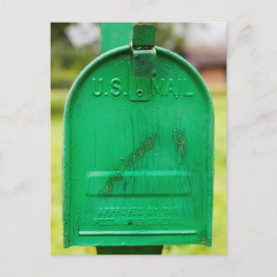 Groen Roestend postbusportret Briefkaart