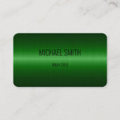 Groen roestvrij staal Metalen blik Visitekaartje (Voorkant)