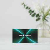 Groen roestvrij staal visitekaartje (Staand voorkant)