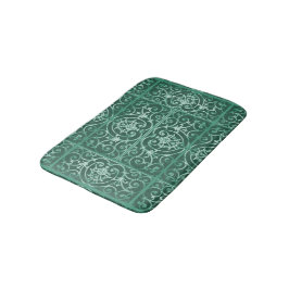 Groen rolpatroon badmat