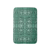Groen rolpatroon badmat (Voorkant Verticaal)