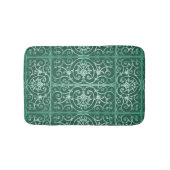 Groen rolpatroon badmat (Voorkant)