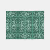 Groen rolpatroon fleece deken (Voorkant (Horizontaal))