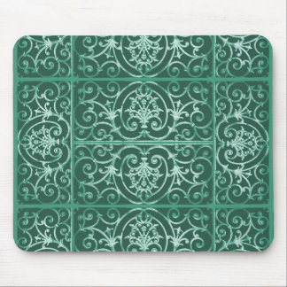 Groen rolpatroon muismat