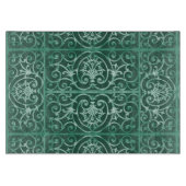 Groen rolpatroon snijplank (Voorkant)