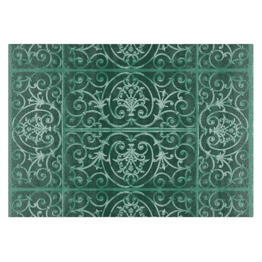 Groen rolpatroon snijplank (Voorkant)