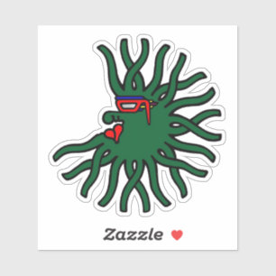 Groen rond drijvend ding sticker