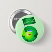 Groen! Ronde Button 5,7 Cm (Voorkant /achterkant)