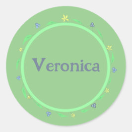 groen ronde sticker
