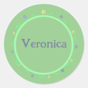 groen ronde sticker