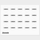 groen ronde sticker (Vel)
