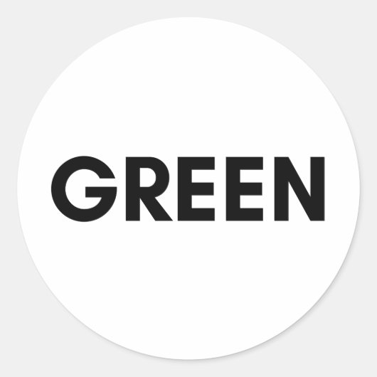 groen ronde sticker (Voorkant)