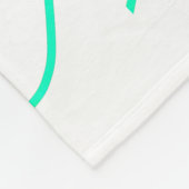 Groen rood 50 verjaardag toevoegen naam datum p fleece deken (Hoek)