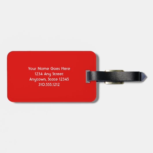 Groen Rood Blauw Loriket Bird Custom Name Script Bagagelabel (Achterkant horizontaal)