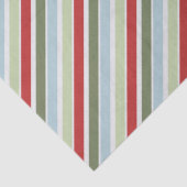 Groen Rood Blauw Strepen Tissuepapier (Detail)