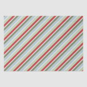 Groen Rood Blauw Strepen Tissuepapier (Voorkant)